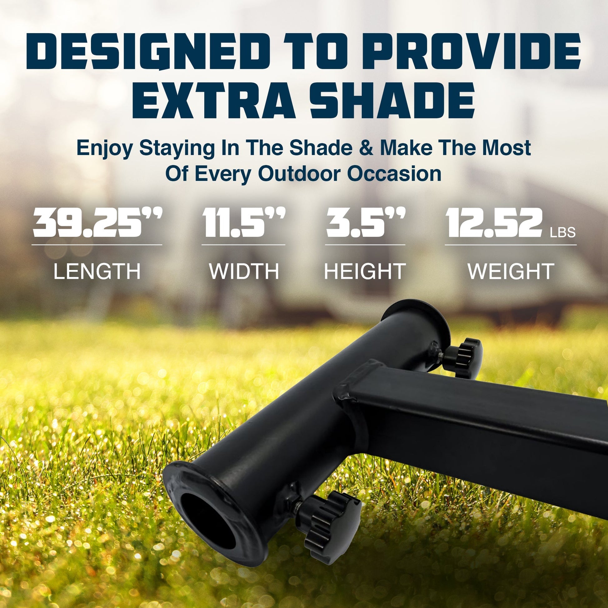 Camco Durable Alloy Steel Hitch Mount Umbrella Holder for Shaded Outdoor Events - Find Fresh Goods