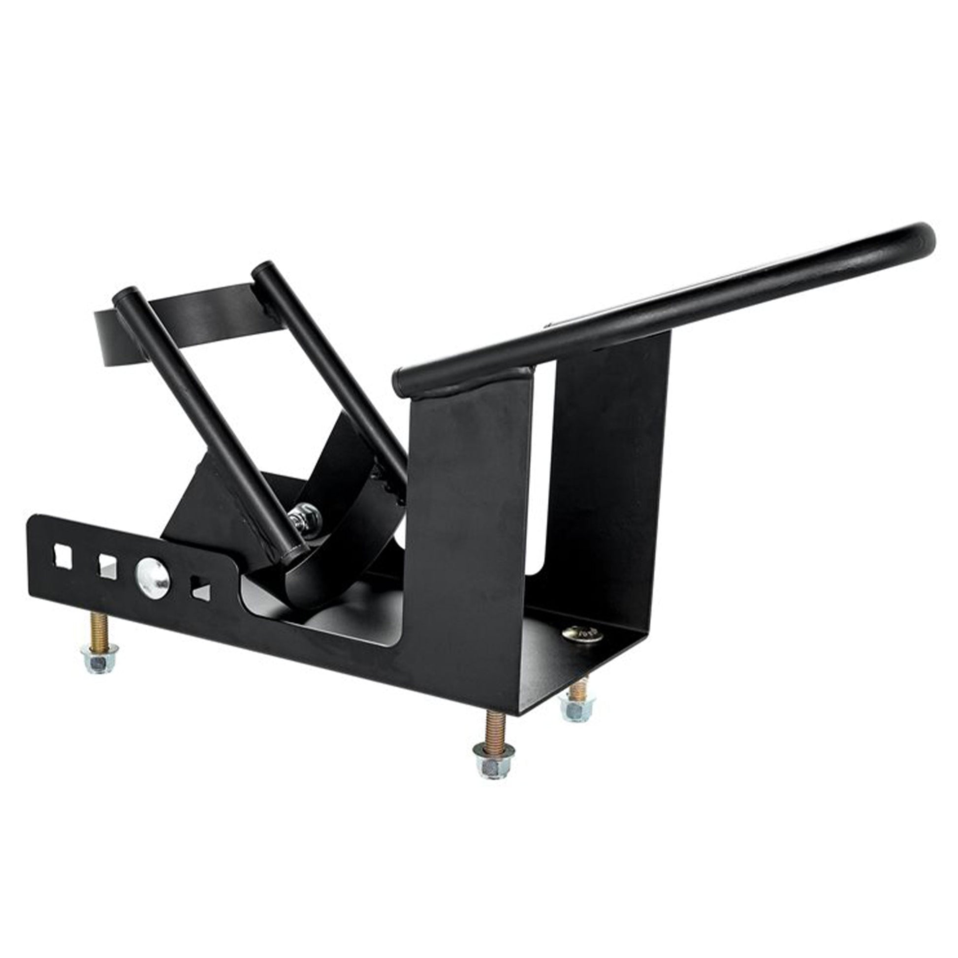 Camco Motorcycle Wheel Chock Mount with Handlebar Straps & Universal Tire Fit - Find Fresh Goods