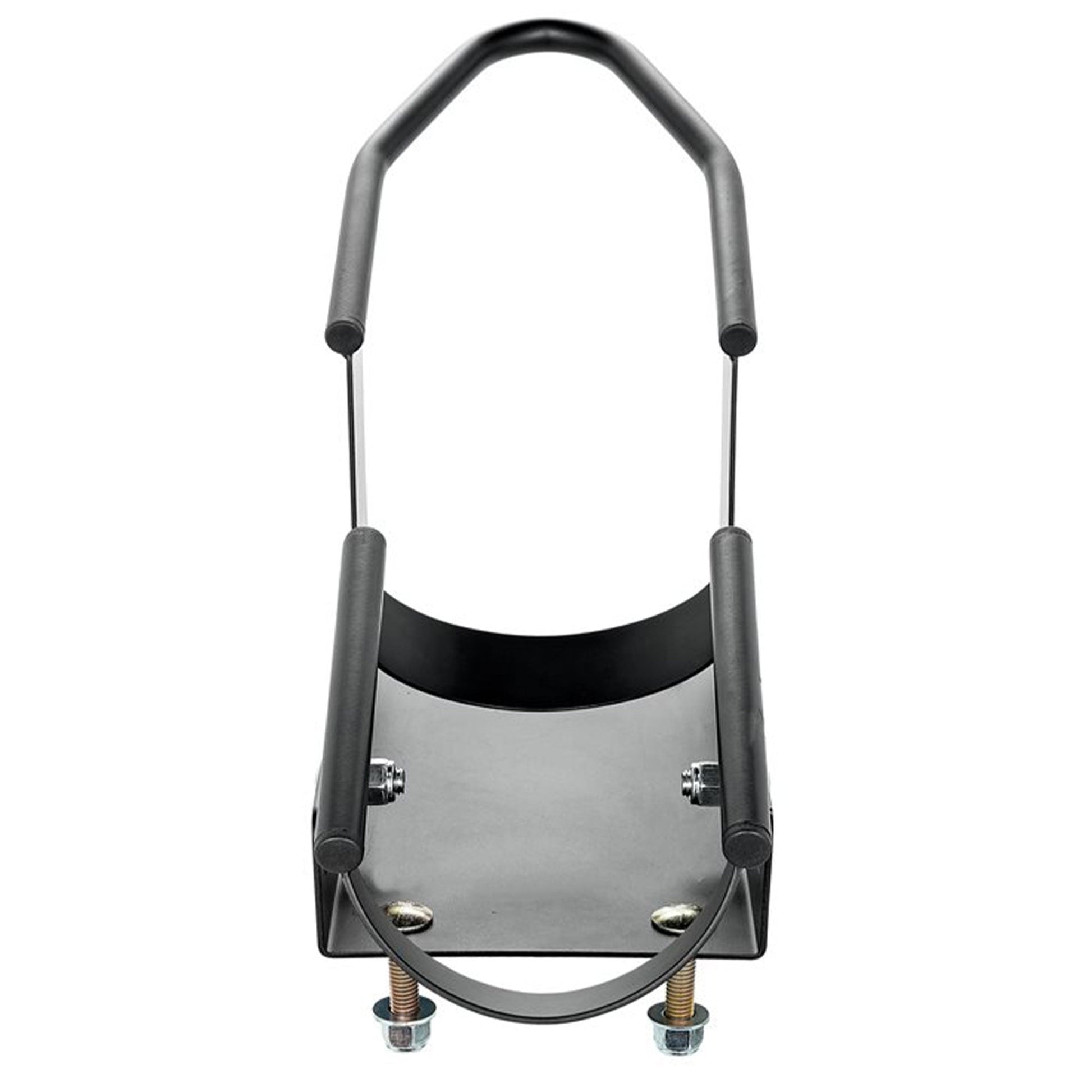 Camco Motorcycle Wheel Chock Mount with Handlebar Straps & Universal Tire Fit - Find Fresh Goods