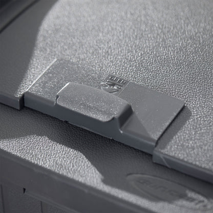 Suncast 22 Gallon Outdoor Small Deck Box & 30 Gallon Trash Waste Bin, Cyberspace