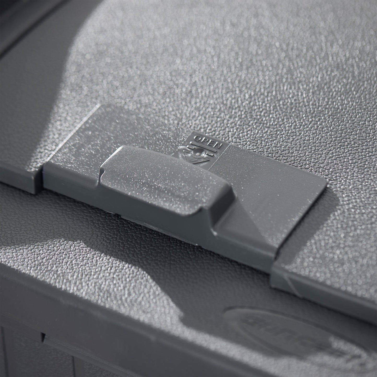 Suncast 30 Gallon Hideaway Trash Waste Bins for Outdoor, Cyberspace (3 Pack)