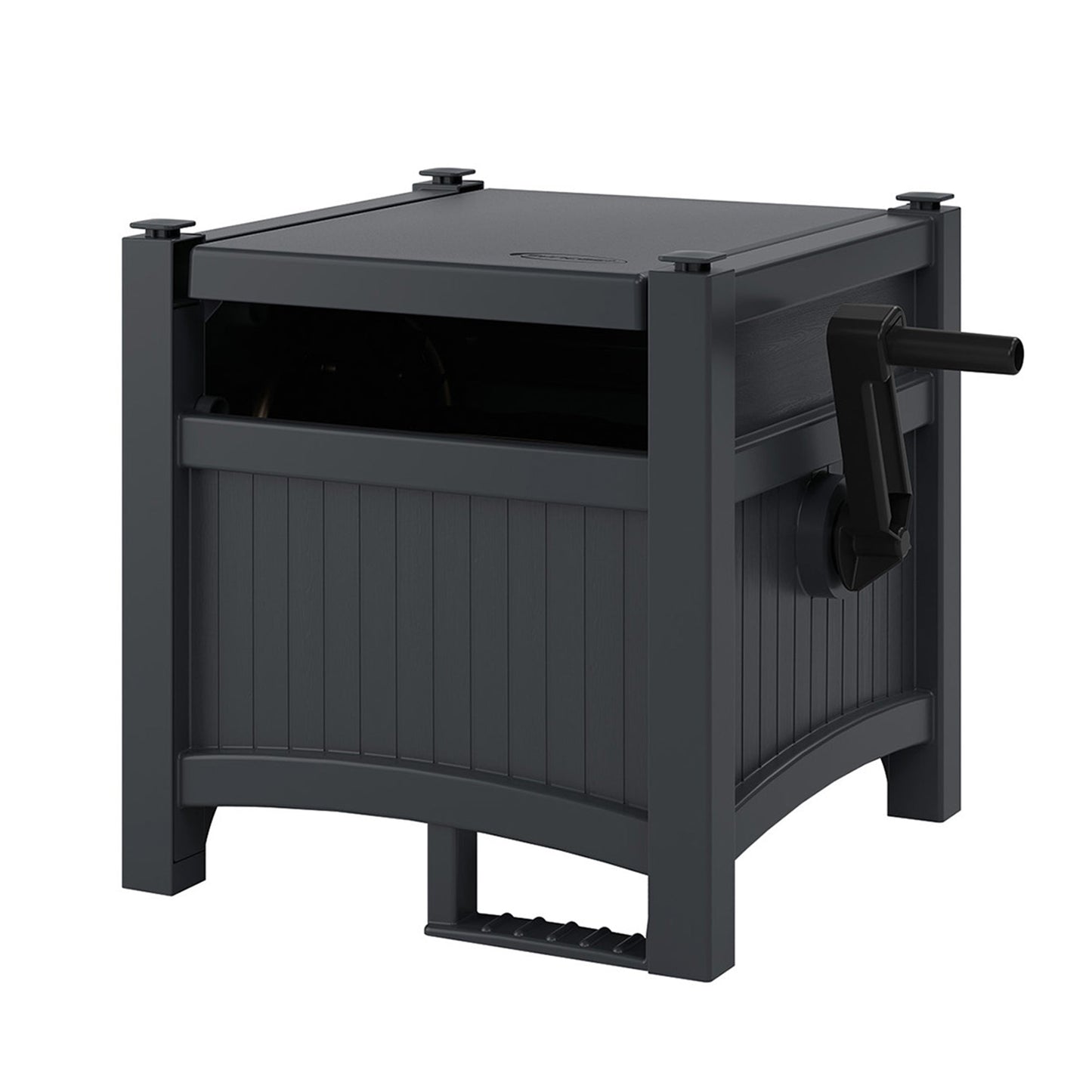 Suncast Hideaway 100 Ft Garden Hose Reel for 5/8 Inch Hoses, Cyberspace (2 Pack)