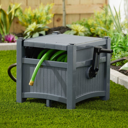 Suncast Hideaway 100 Ft Garden Hose Reel for 5/8 Inch Hoses, Cyberspace (3 Pack)