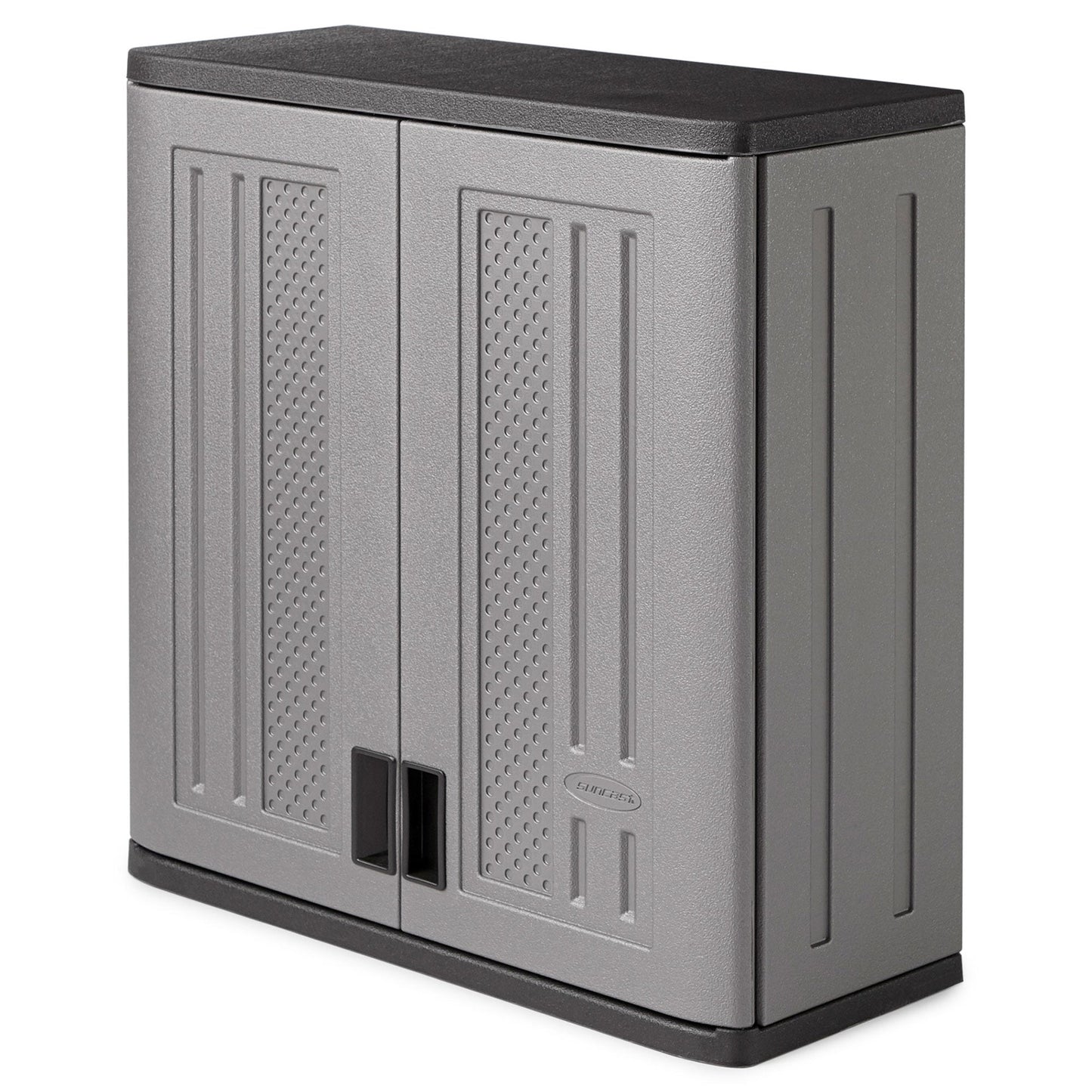 Suncast Single Shelf Garage Wall Cabinet with Wall Mounted Hand Tool Organizer