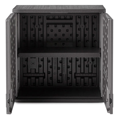 Suncast Single Shelf Garage Wall Cabinet with Wall Mounted Hand Tool Organizer