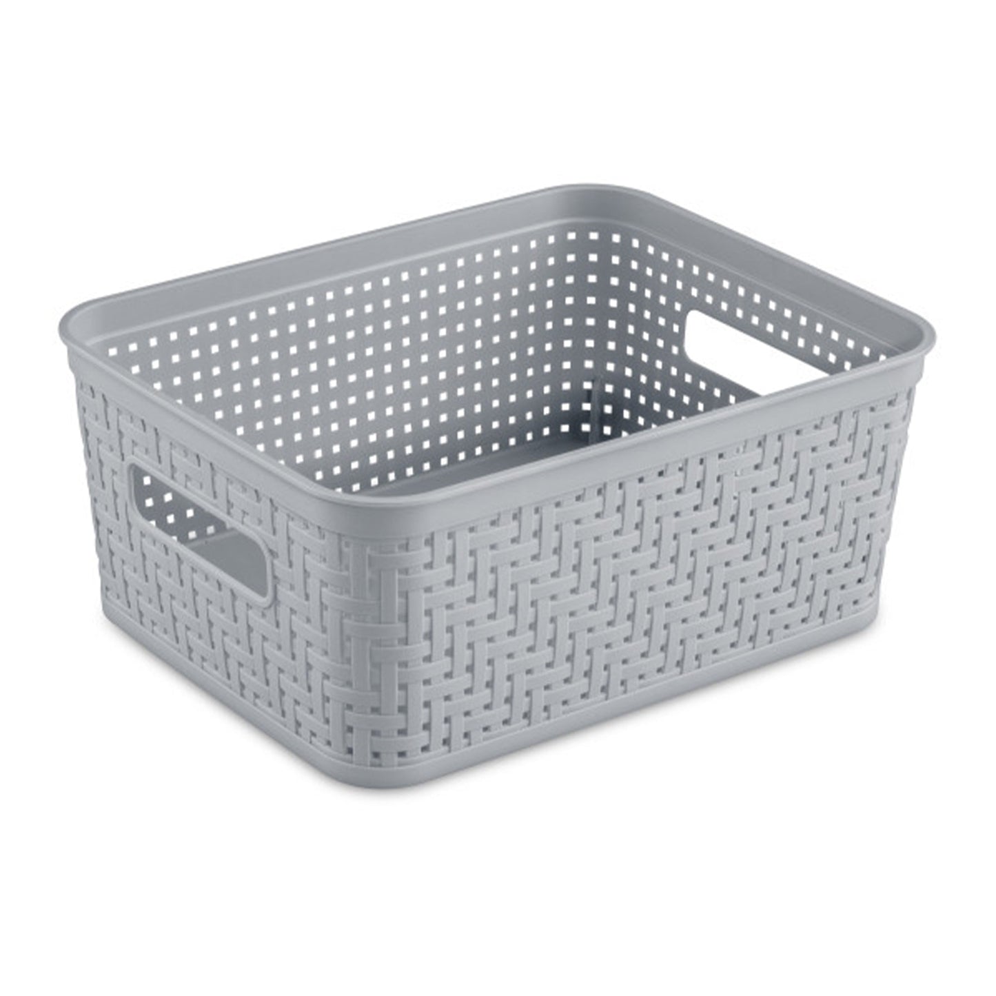 Sterilite 10x8x4.25 In Rectangular Short Basket for Home Organization (24 Pack)