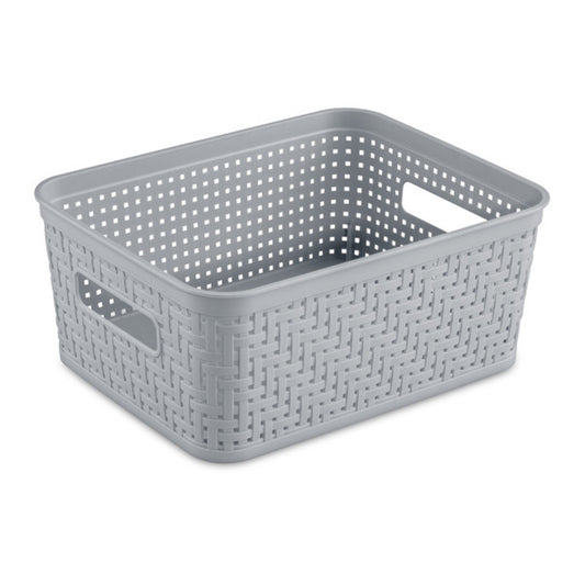 Sterilite 10x8x4.25 In Rectangular Short Basket for Home Organization (32 Pack)