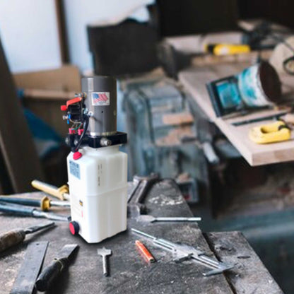 KTI Hydraulics12 VDC HPU Single Double Acting Power Up/Down/Gravity Down, 6 Qt - Find Fresh Goods