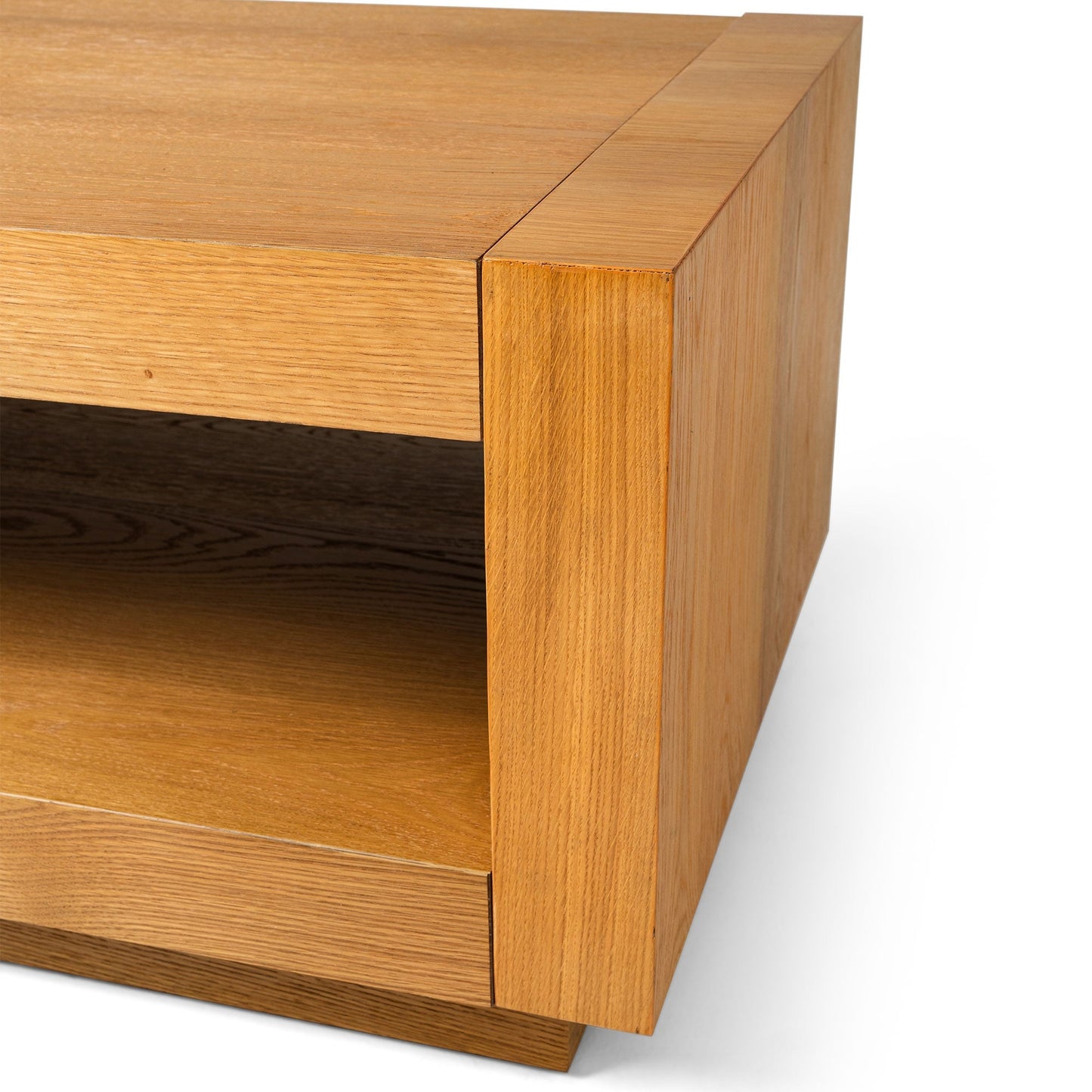 Maven Lane Artemis Wooden Coffee Table and Side Table Set, Refined Natural Finish