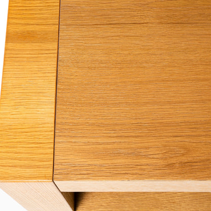 Maven Lane Artemis Wooden Coffee Table and Side Table Set, Refined Natural Finish