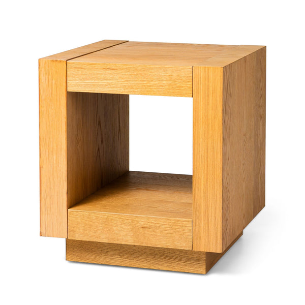 Maven Lane Artemis Contemporary Wooden Side Table in Refined Natural Finish