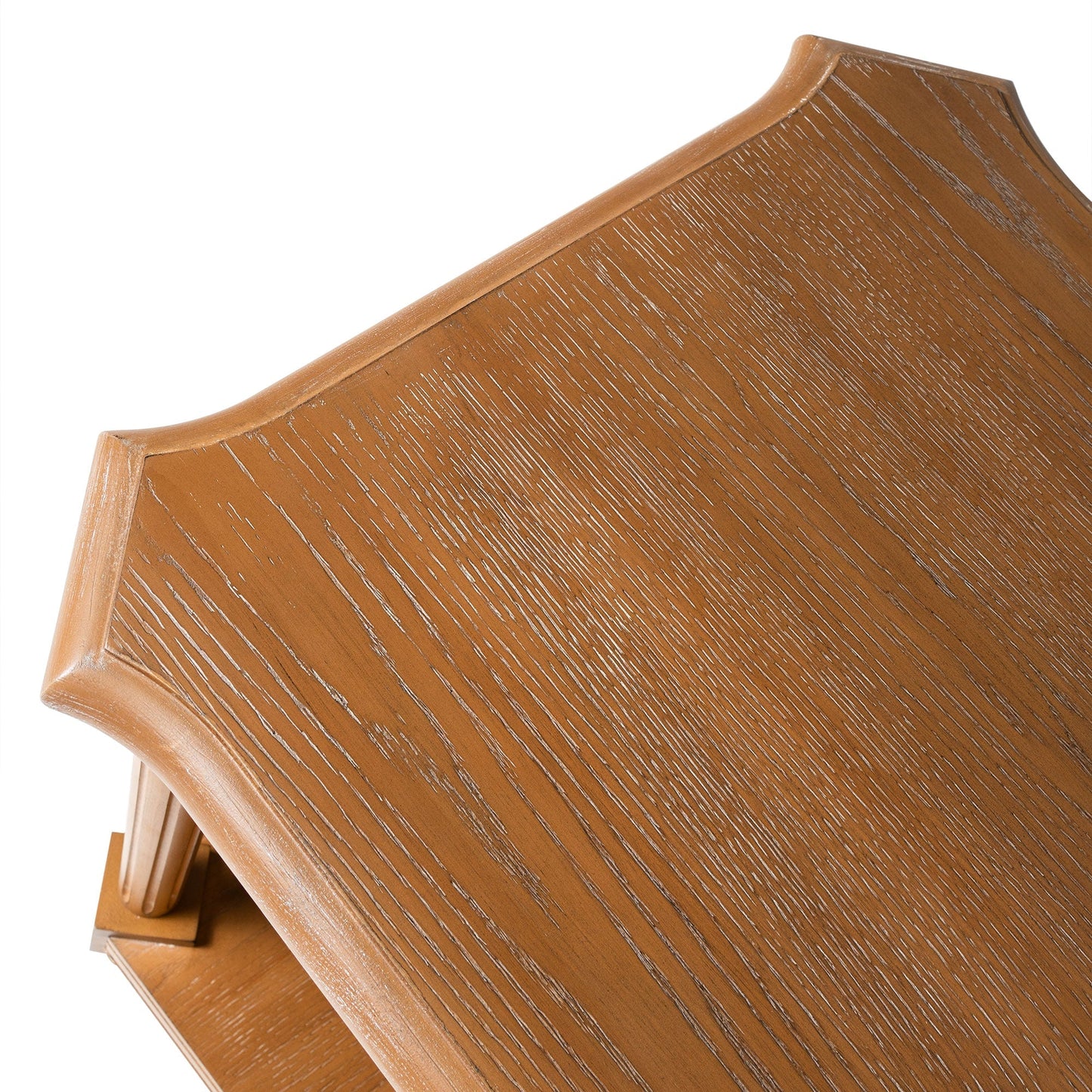 Maven Lane Pullman Traditional Square Wooden Side Table, Antiqued, Set of 3