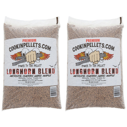 CookinPellets Premium 40 Lbs Apple Mash Hard Maple Smoker Wood Pellets, (2 Pack)