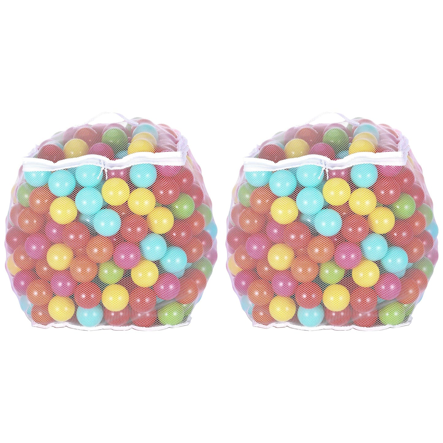 BalanceFrom Fitness 2.3" Play Pit Balls with Storage Bag, Multicolor (2 Pack)