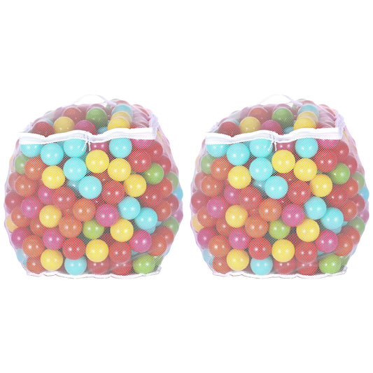 BalanceFrom Fitness 2.3" Play Pit Balls with Storage Bag, Multicolor (2 Pack)