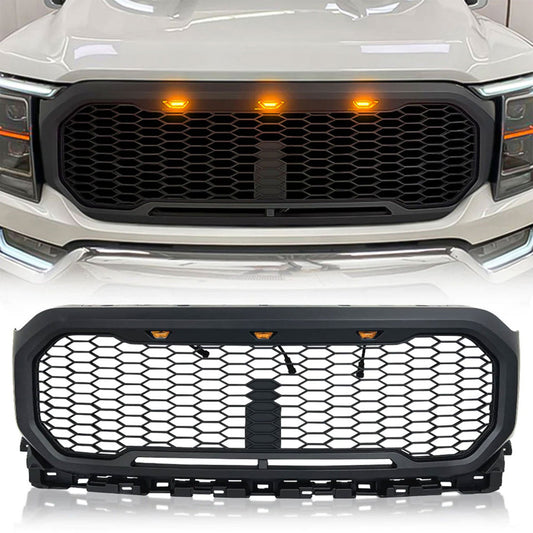 AMERICAN MODIFIED Raptor Style Front Grille w/Lights for 2021-2023 Ford F150 - Find Fresh Goods