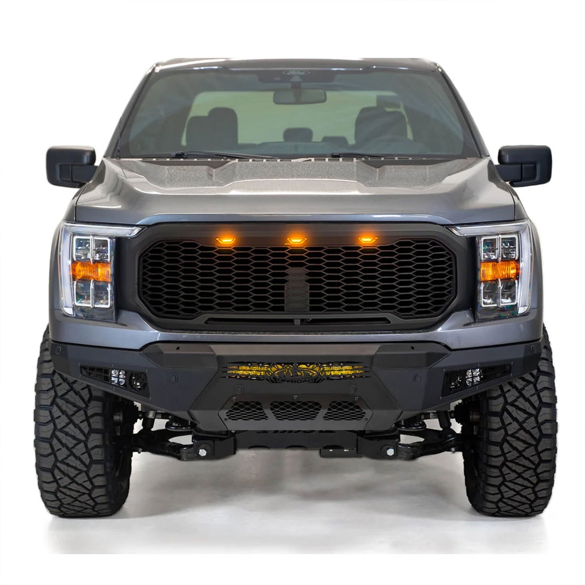 AMERICAN MODIFIED Raptor Style Front Grille w/Lights for 2021-2023 Ford F150 - Find Fresh Goods