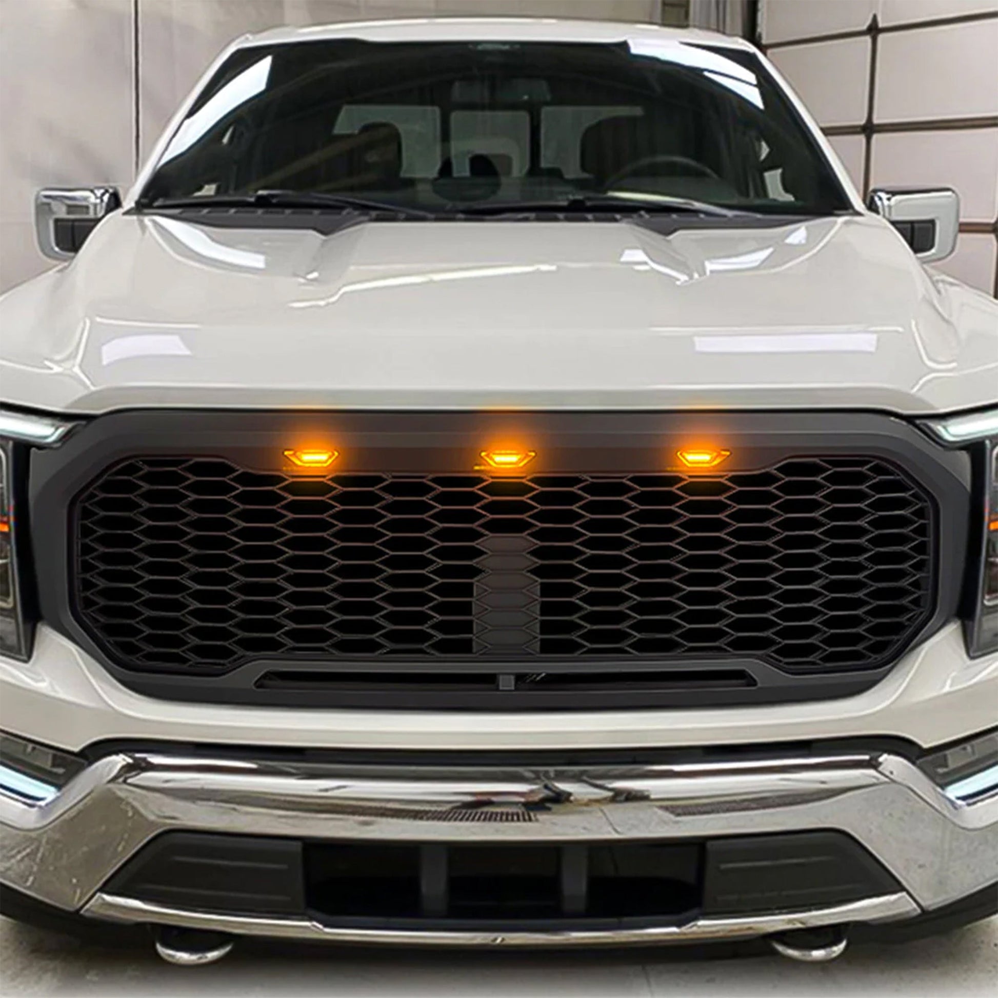 AMERICAN MODIFIED Raptor Style Front Grille w/Lights for 2021-2023 Ford F150 - Find Fresh Goods