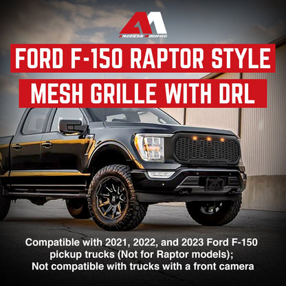 AMERICAN MODIFIED Raptor Style Front Grille w/Lights for 2021-2023 Ford F150 - Find Fresh Goods