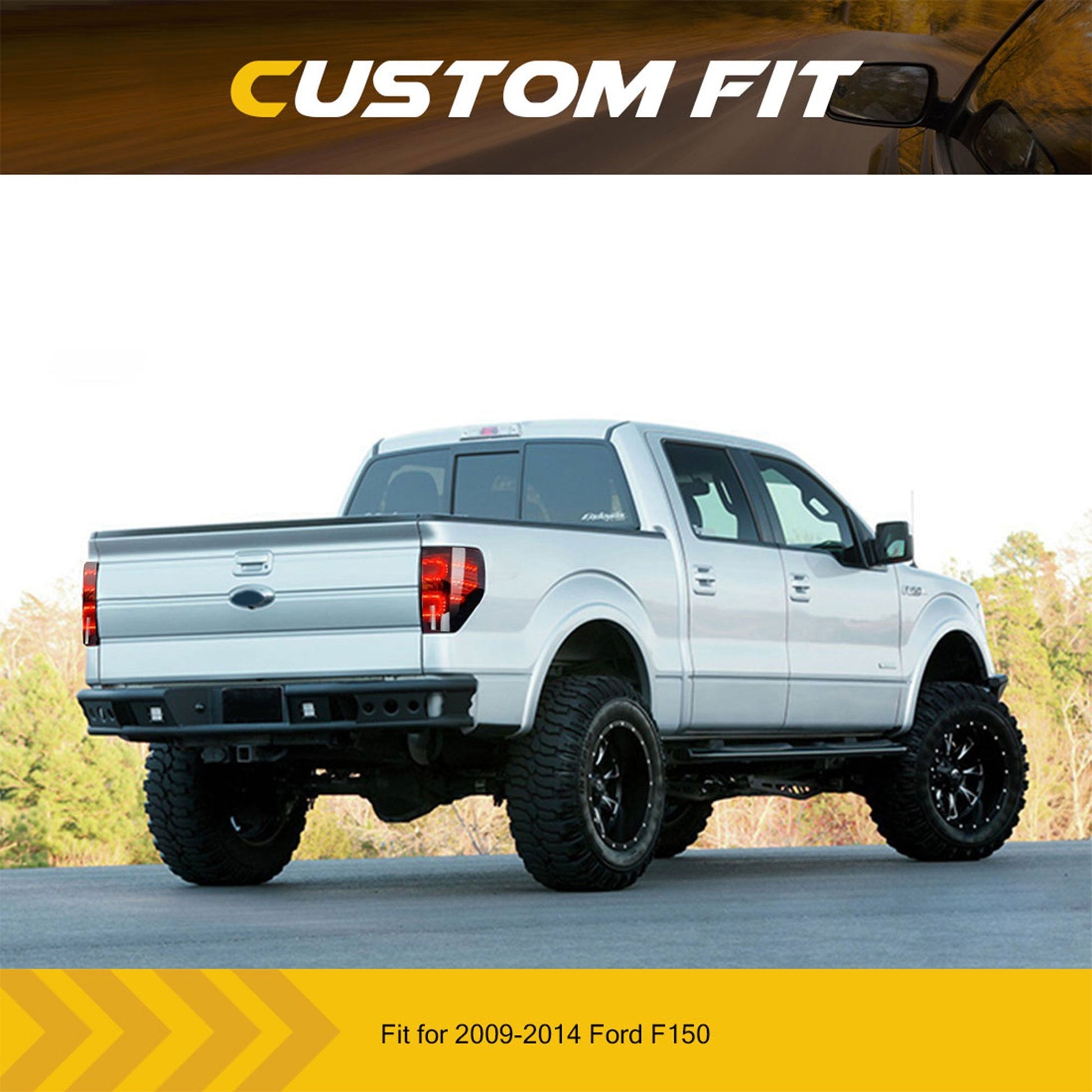 AMERICAN MODIFIED Smoked LED Tail Lights with Turn Signal for 09-14 Ford F150 - Find Fresh Goods