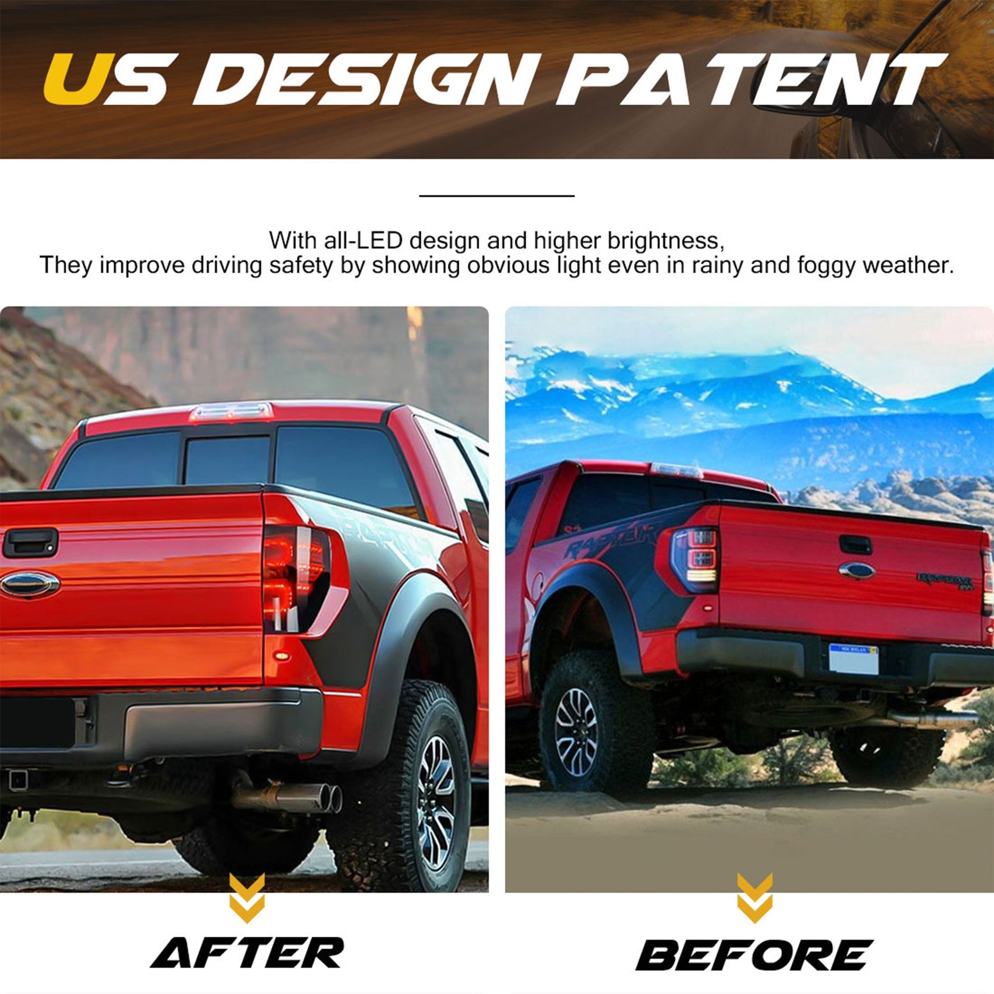 AMERICAN MODIFIED Smoked LED Tail Lights with Turn Signal for 09-14 Ford F150 - Find Fresh Goods