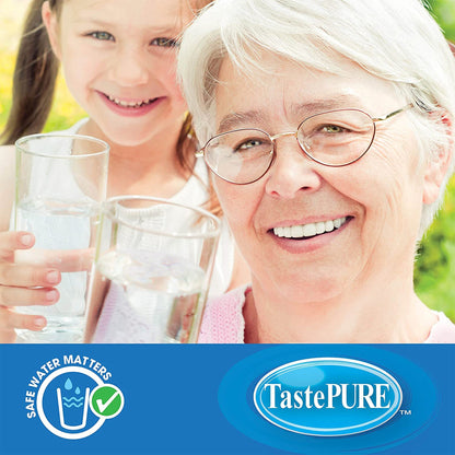 Camco TastePURE 20 Micron Camper RV Water Filter w/GAC & KDF Filtration (4-Pack)