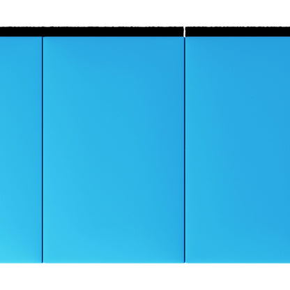 BalanceFrom Fitness Foldable Gymnastics Mat w/Sectional Floor Balance Beam, Blue