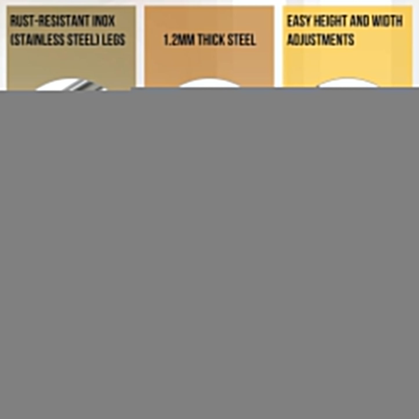 Tranquillo Universal 106" Double Hammock with Adjustable Stand and Bag, Blue