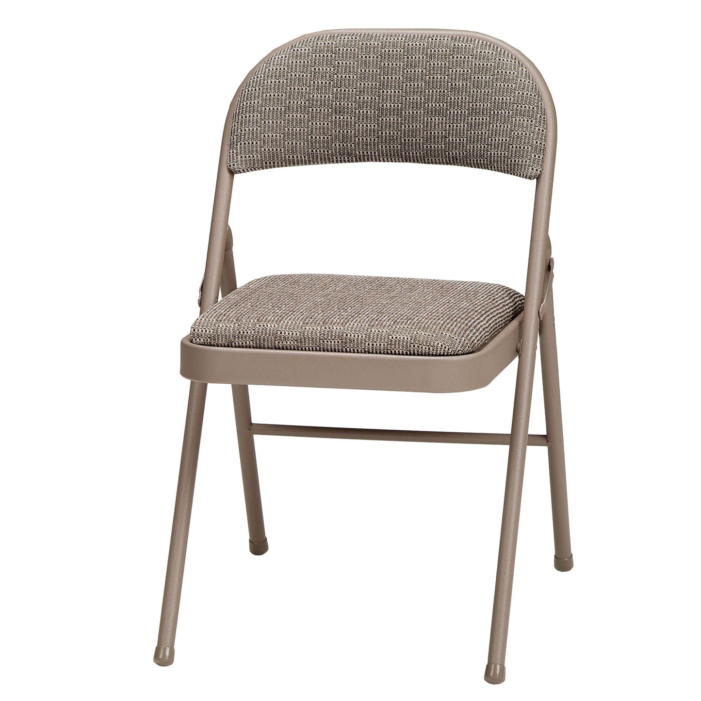 MECO Sudden Comfort Deluxe Courtyard Fabric Padded Folding Chair, (Set of 4)