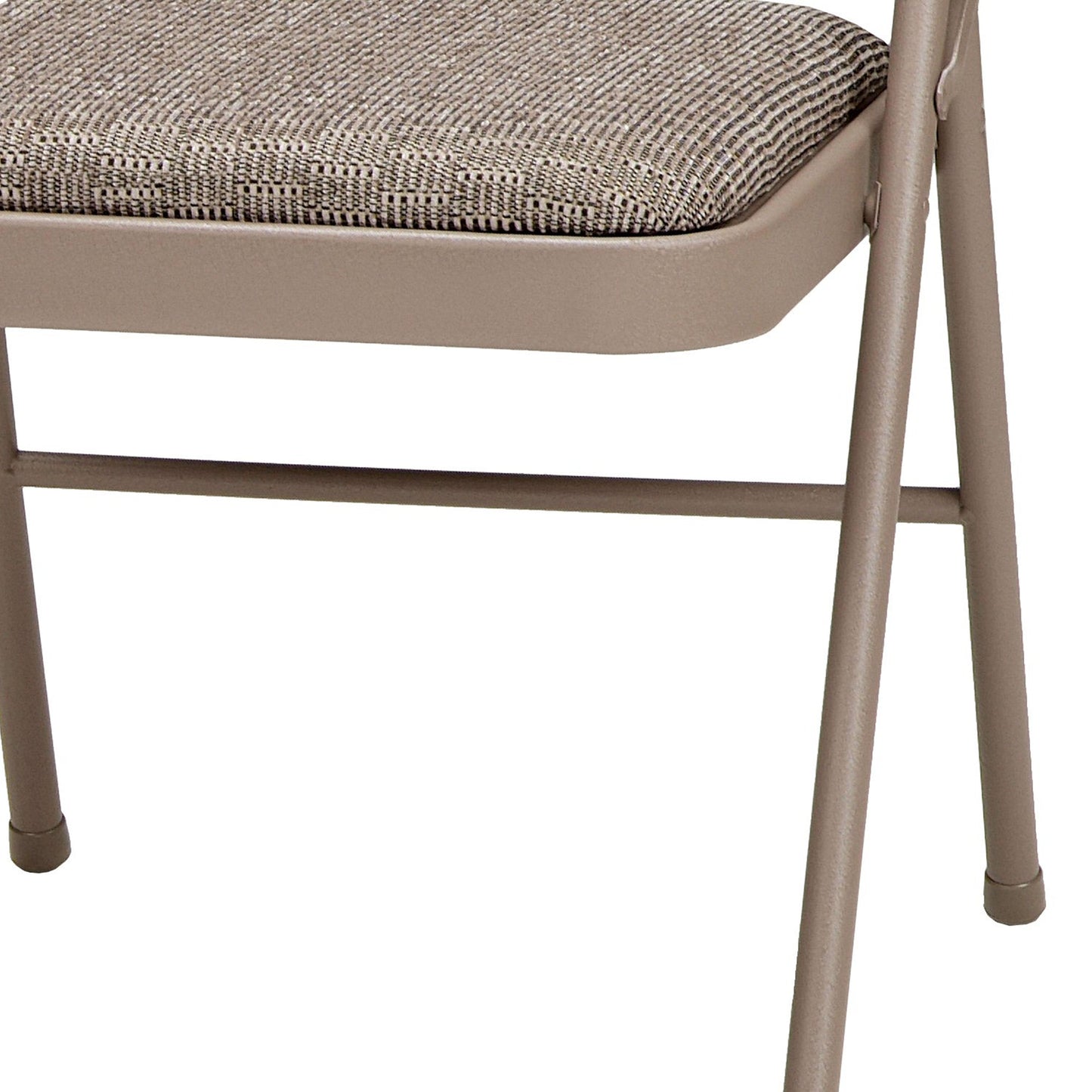 MECO Sudden Comfort Deluxe Courtyard Fabric Padded Folding Chair, (Set of 4)