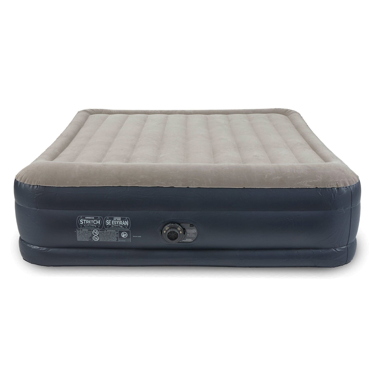 Intex Dura Beam Plus Deluxe Airbed, Air Mattress w/Built In Pump, King (2 Pack)