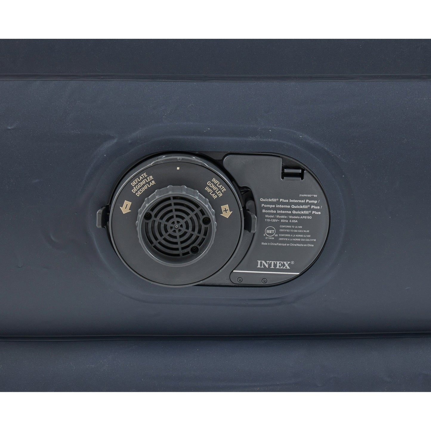 Intex Dura Beam Plus Deluxe Airbed, Air Mattress w/Built In Pump, King (2 Pack)