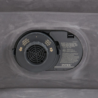 Intex 18" Inflatable Elevated Air Mattress Bed w/Built In Pump, King (2 Pack)