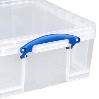 Really Useful Box 17L Storage Container with Lid and Clip Lock Handles, (5 Pack)