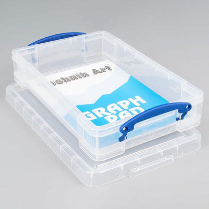 Really Useful Box 4L Storage Container with Lid and Clip Lock Handles, (10 Pack)