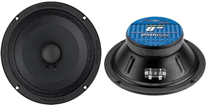 Audiopipe APMB-8SB 250 Watt 8" Low Mid Frequency Car Audio Loudspeaker (1 Pack) - Find Fresh Goods