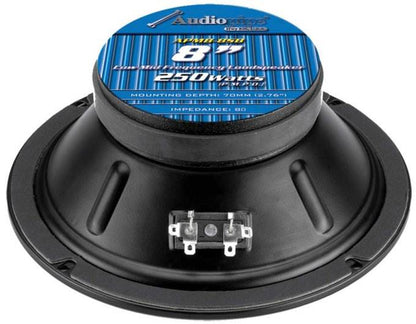 Audiopipe APMB-8SB 250 Watt 8" Low Mid Frequency Car Audio Loudspeaker (1 Pack) - Find Fresh Goods