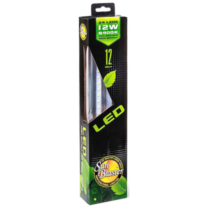 SunBlaster 12'' 6400K 12W Self Cooling High Output LED Strip Plant Grow Light