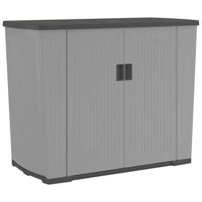 Suncast Backyard Oasis 130 Gallon Outdoor Storage Shed Basic Unit, Dove Gray