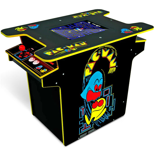 Arcade1UP PAC-MAN Head-to-Head Arcade Table, 12 Games in 1, Black Series Edition