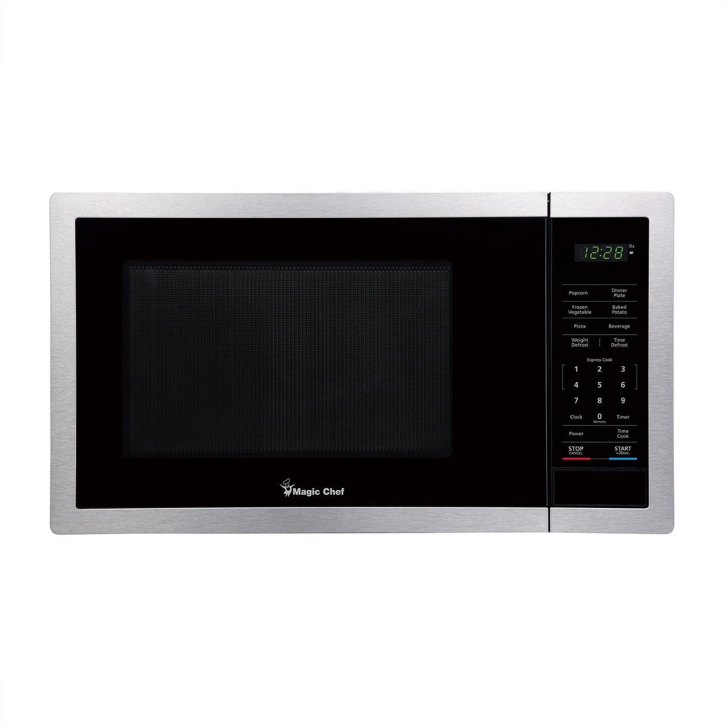 Magic Chef 900 Watt 0.9 Cu Ft Digital Touch Small Countertop Microwave, Silver
