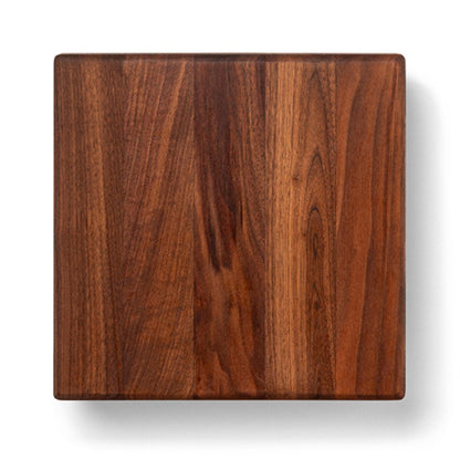 John Boos Small Walnut Wood Edge Grain Cutting Board for Kitchen, 9" x 9" x 1.5"