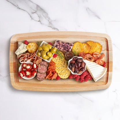 John Boos Large Maple Wood Edge Grain Kitchen Cutting Board, 18" x 11" x 1.5"