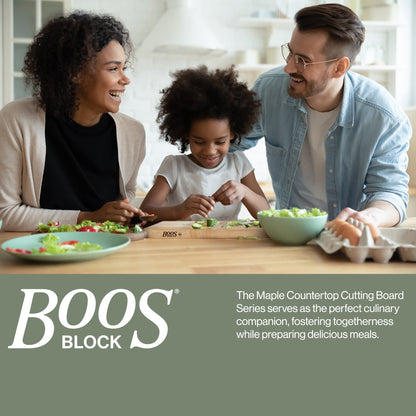 John Boos Countertop Reversible Wood Cutting Board with Juice Groove, Maple