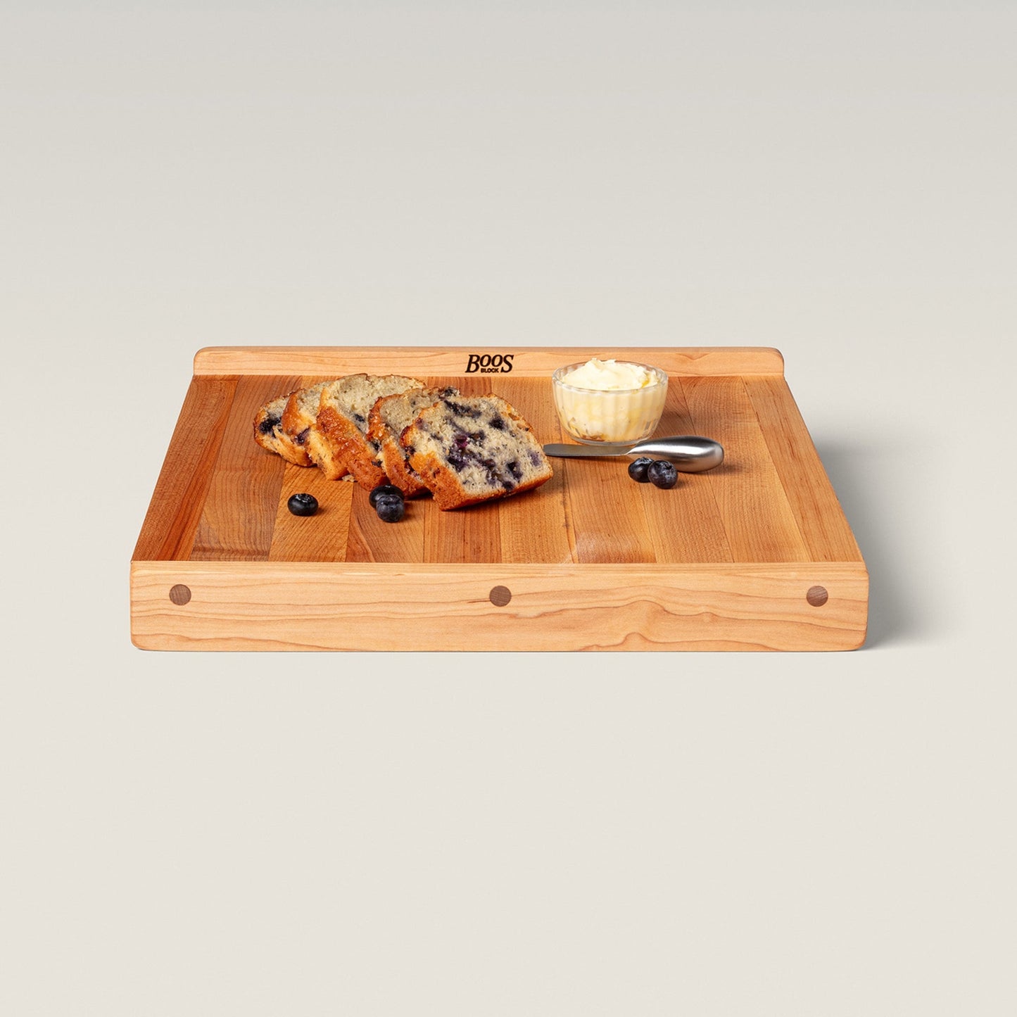 John Boos Countertop Reversible Wood Cutting Board with Juice Groove, Maple
