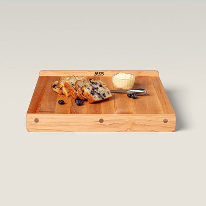 John Boos Countertop Reversible Wood Cutting Board with Juice Groove, Maple
