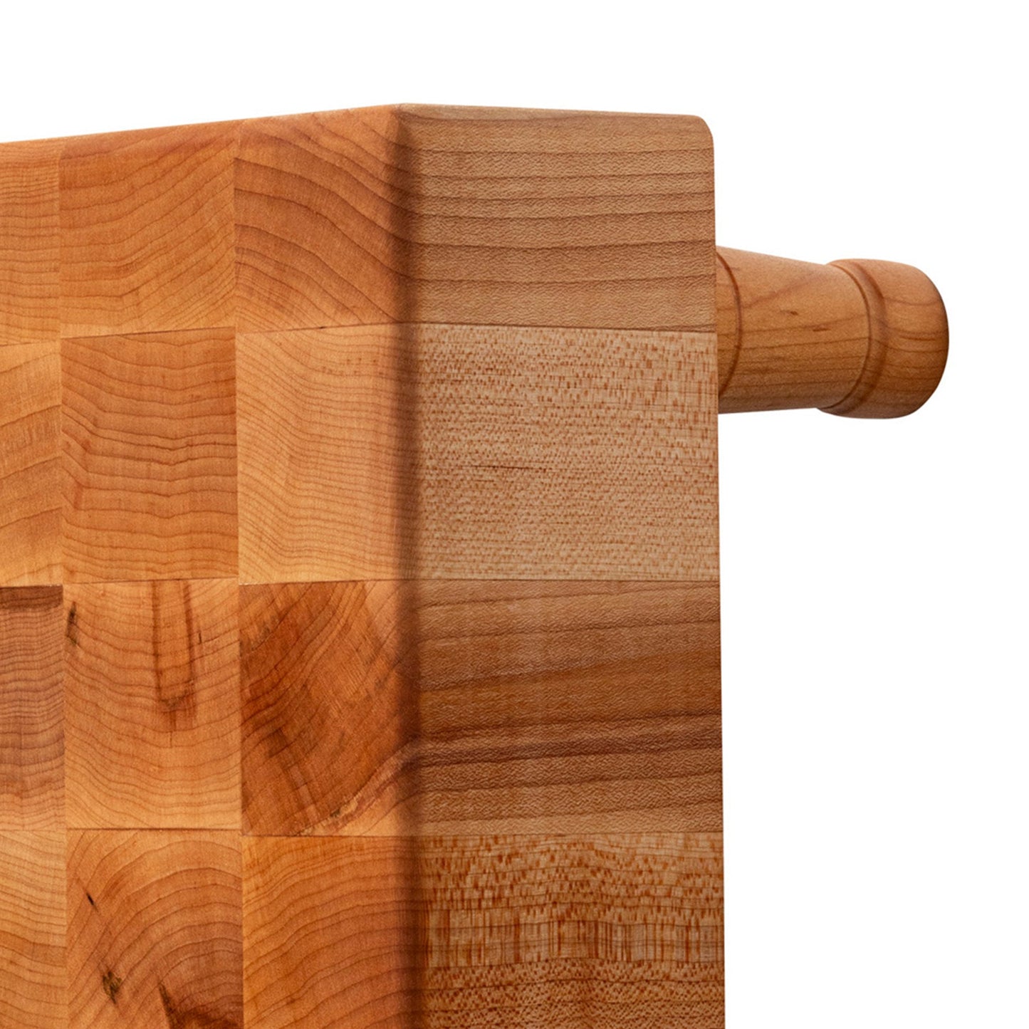 John Boos MC Series Square Wood Cutting Board with Feet, 12" x 12", Maple