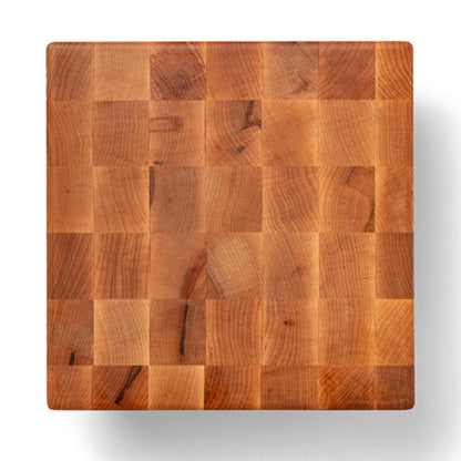 John Boos MC Series Square Wood Cutting Board with Feet, 12" x 12", Maple