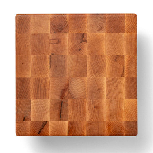 John Boos MC Series Square Wood Cutting Board with Feet, 12" x 12", Maple