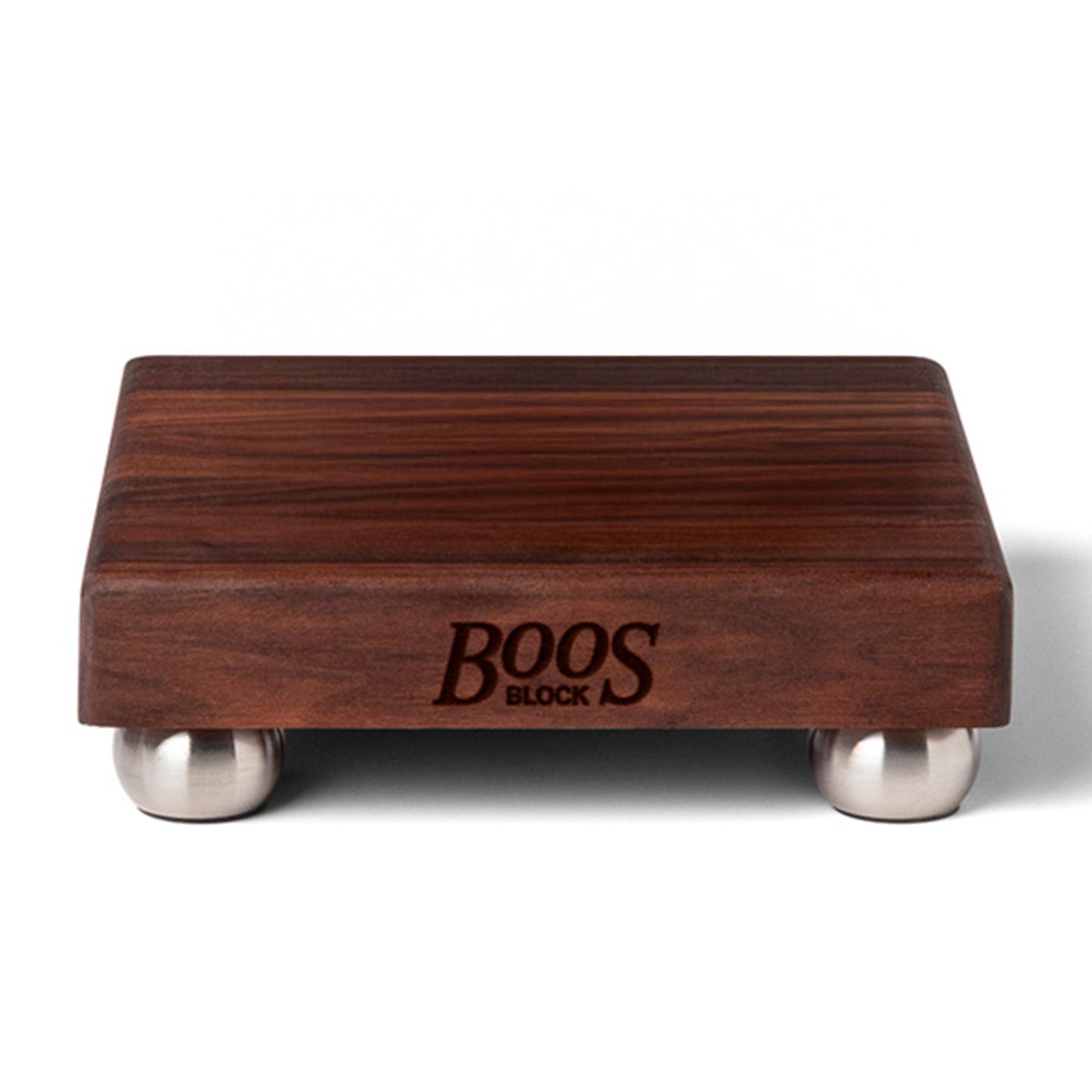 John Boos Small Walnut Wood Edge Grain Cutting Board for Kitchen, 9" x 9" x 1.5"